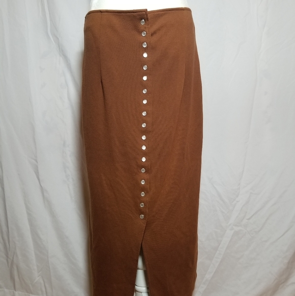 Diana marco Dresses & Skirts - Simple brown button up skirt